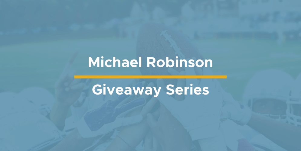 banner for michael robinson giveaway